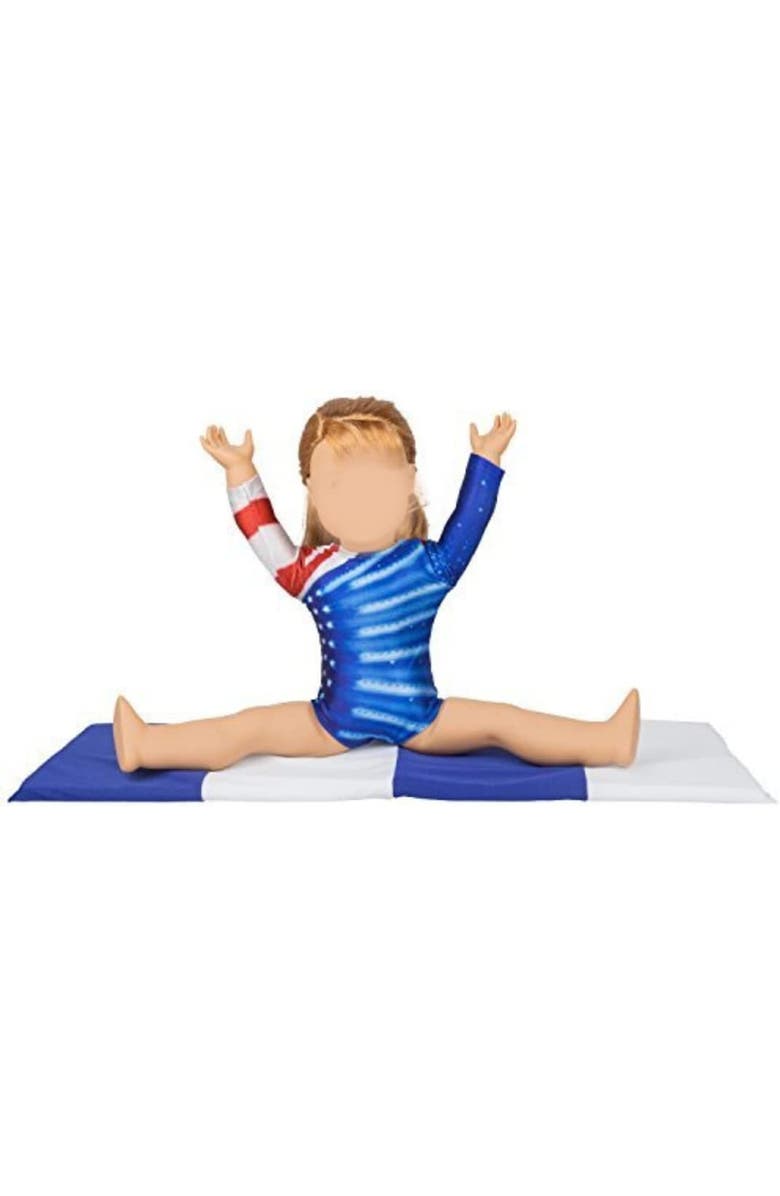 Dress Along Dolly Olympics Gymnastics Competition Outfir for 18" Dolls, Main, color, Blue