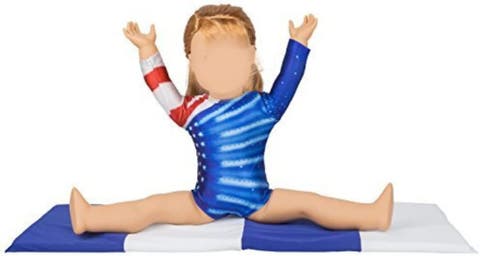 Olympics Gymnastics Competition Outfir for 18" Dolls (2pc Set)