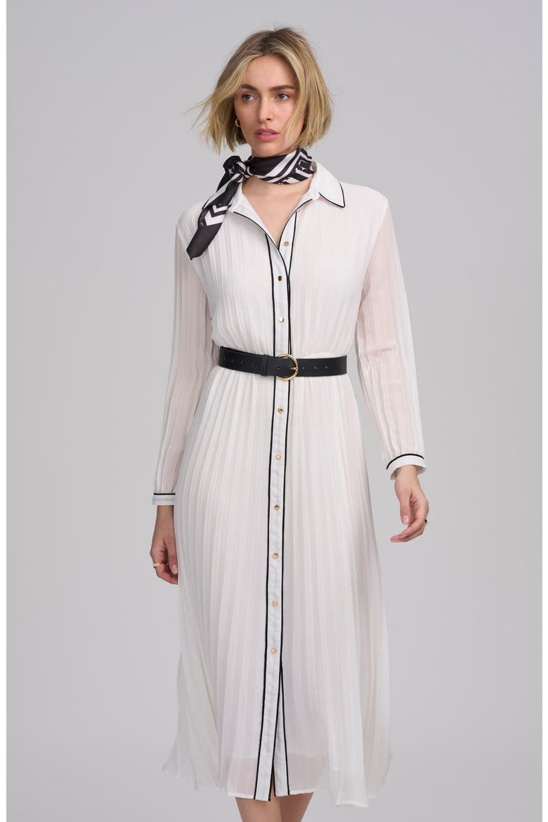 Woven Pleated Dress, Main, color, IVORY