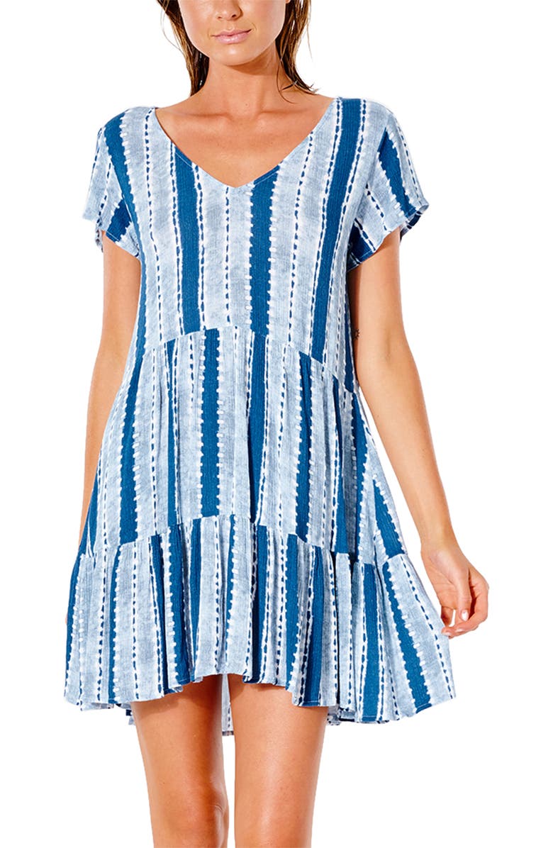Rip Curl Tiered Hem Dress, Main, color, 