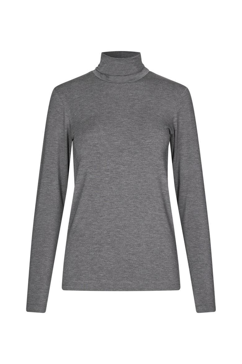 Mabrooklyn Roll Neck Top, Alternate, color, D. Grey Mel.