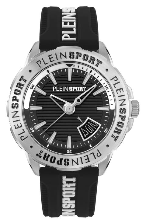 Rampage Silicone Strap Watch, 44mm