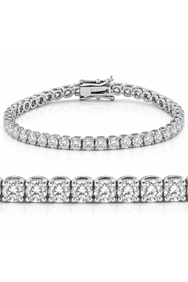 8.00ct Diamond Tennis Bracelet 14k Gold Lab Grown 7", Main, color, 14k White Gold
