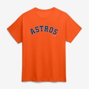 Logo Athletic Men's Logo Athletic Orange Houston Astros Wordmark T-Shirt