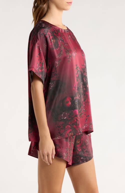 Lunya X Putnam Designs Washable Silk Short Pajamas In Red