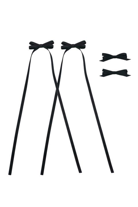 Ribbon Bow Clip Set (4pc)