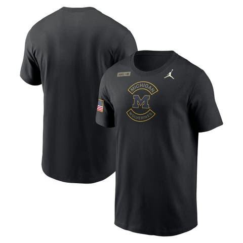 Men's Nike Black Michigan Wolverines 2025 Military Appreciation Performance T-Shirt