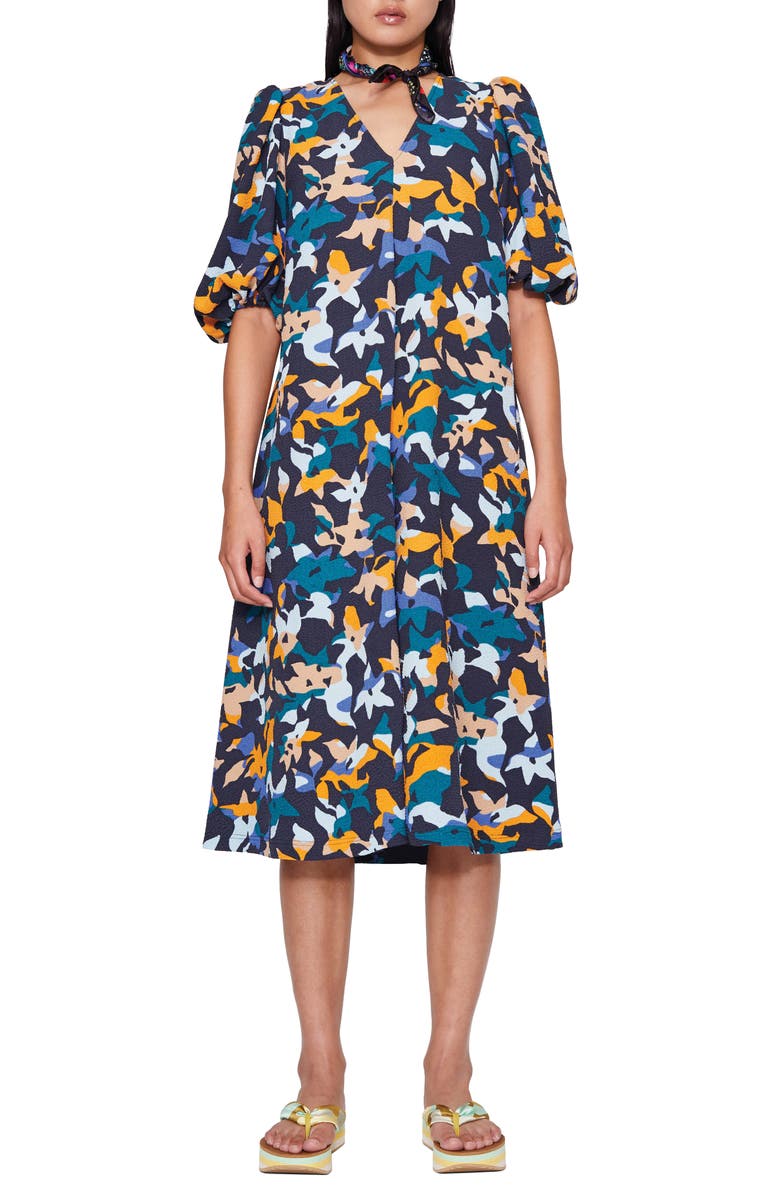 Stine Goya Mavelin Floral Puff Sleeve Dress, Main, color,