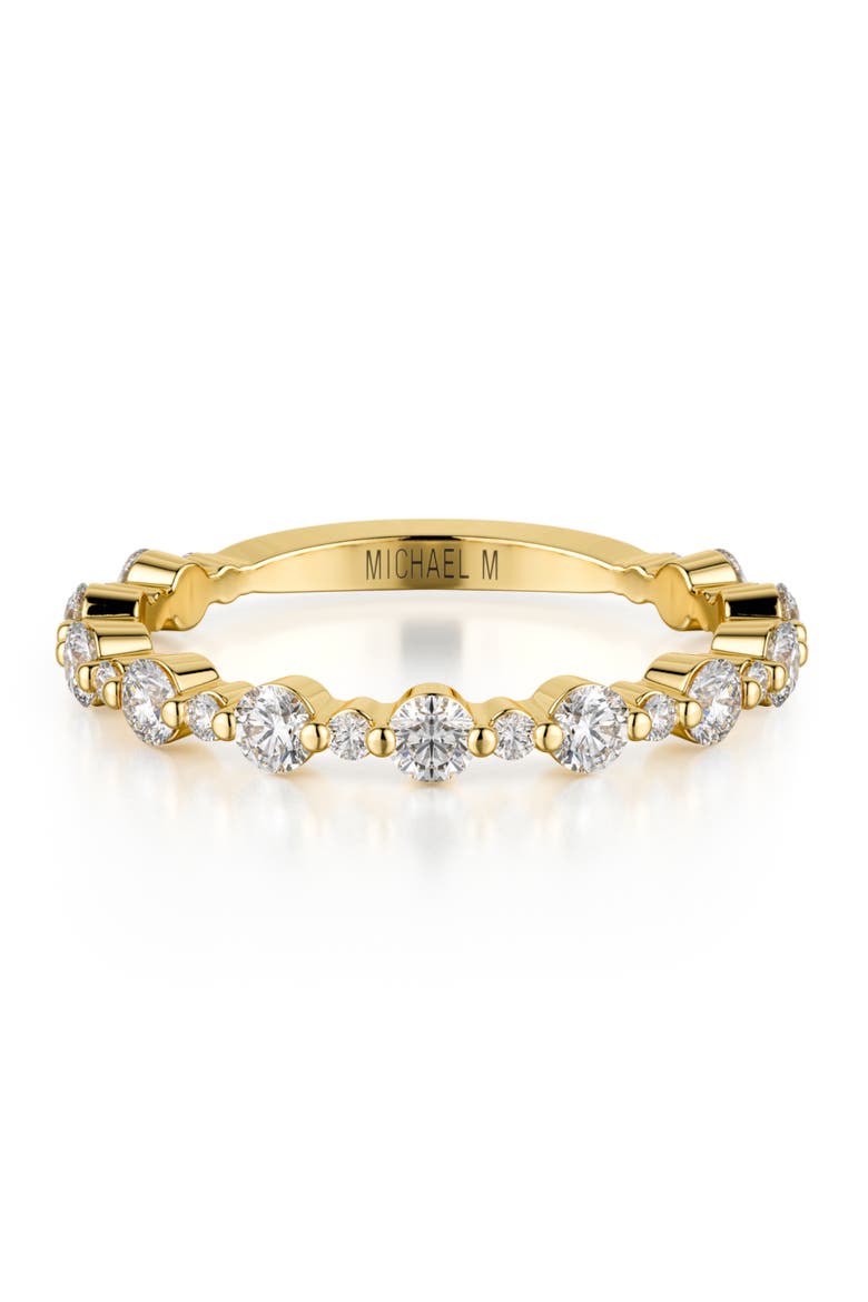 Classic Diamond Cluster Band Ring, Alternate, color, Yellow Gold