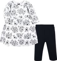 Hudson Baby Quilted Cotton Dress and Leggings