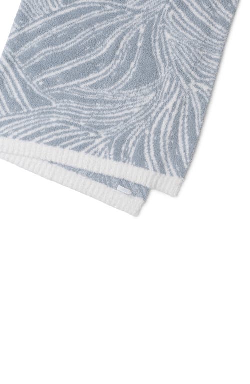 Barefoot Dreams Cozychic Flowing Petals Throw In Moonwater/pearl