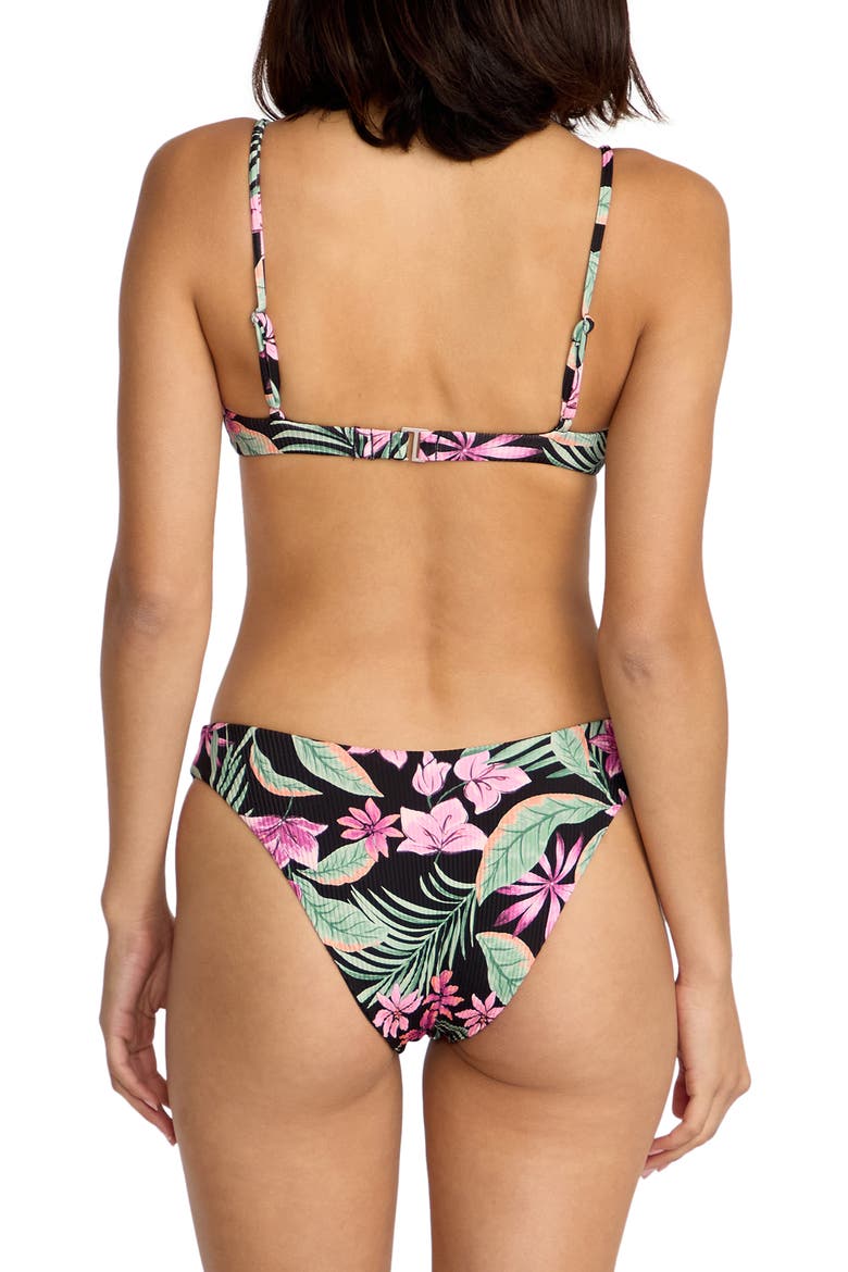 Gritty Aloha Triangle Bikini Top, Alternate, color, MULTI