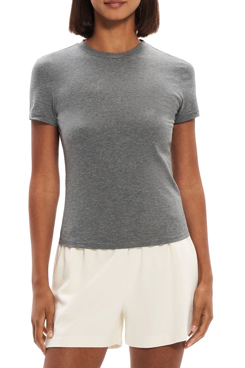 Tiny Apex Organic Pima Cotton T-Shirt, Main, color, MELANGE GREY