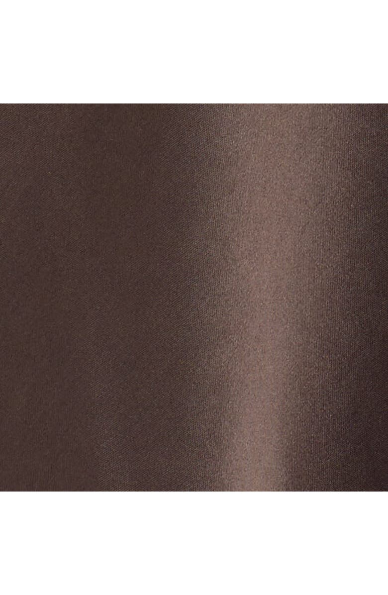 COS Open-stitch Satin Slip Dress, Alternate, color, Brown