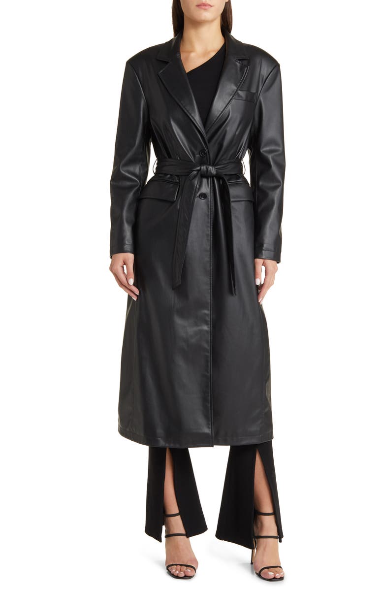 AG x EmRata Valentina Belted Coat, Alternate, color, 