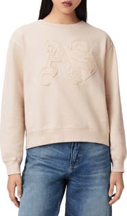 AllSaints Insignia Pippa Relaxed Fit Cotton Sweatshirt