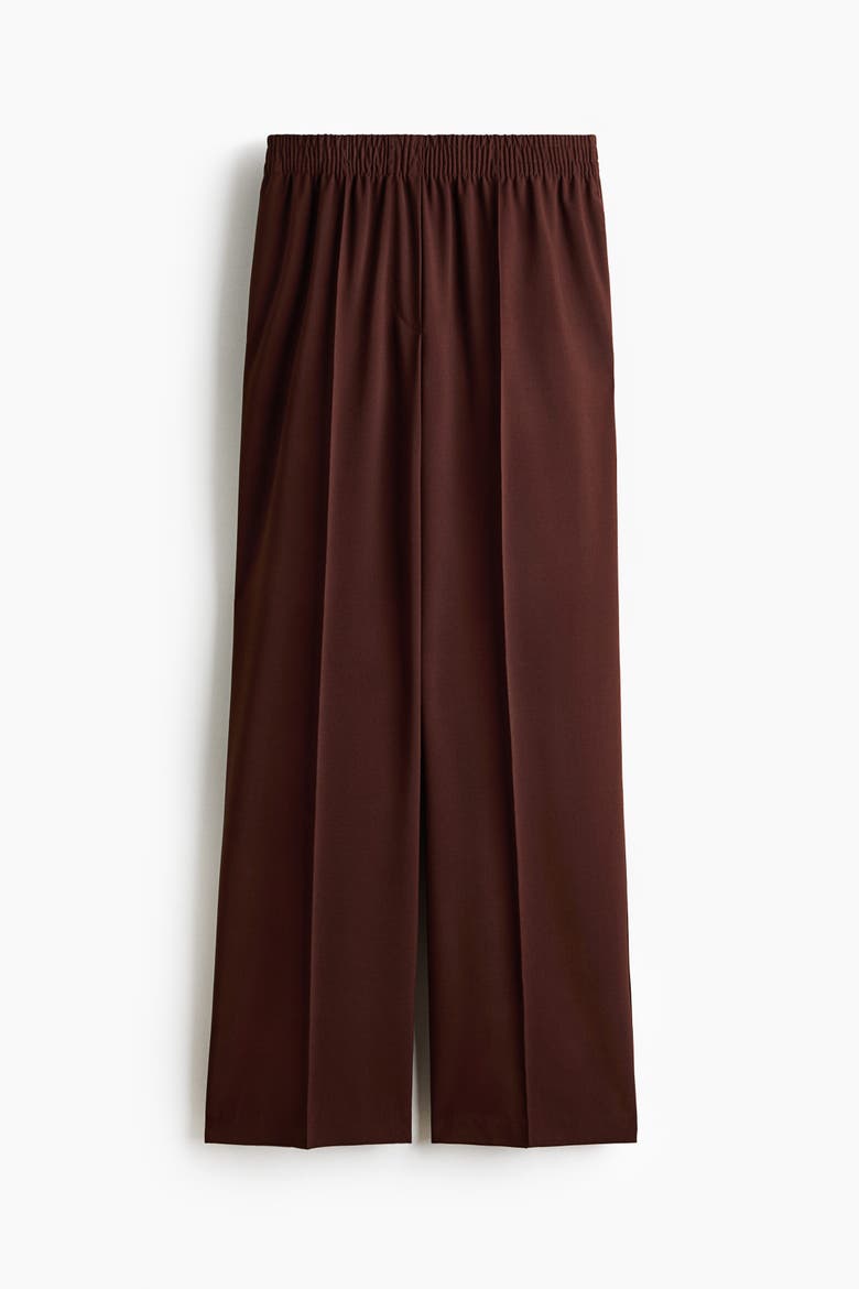 Creased Pants, Alternate, color, Brown