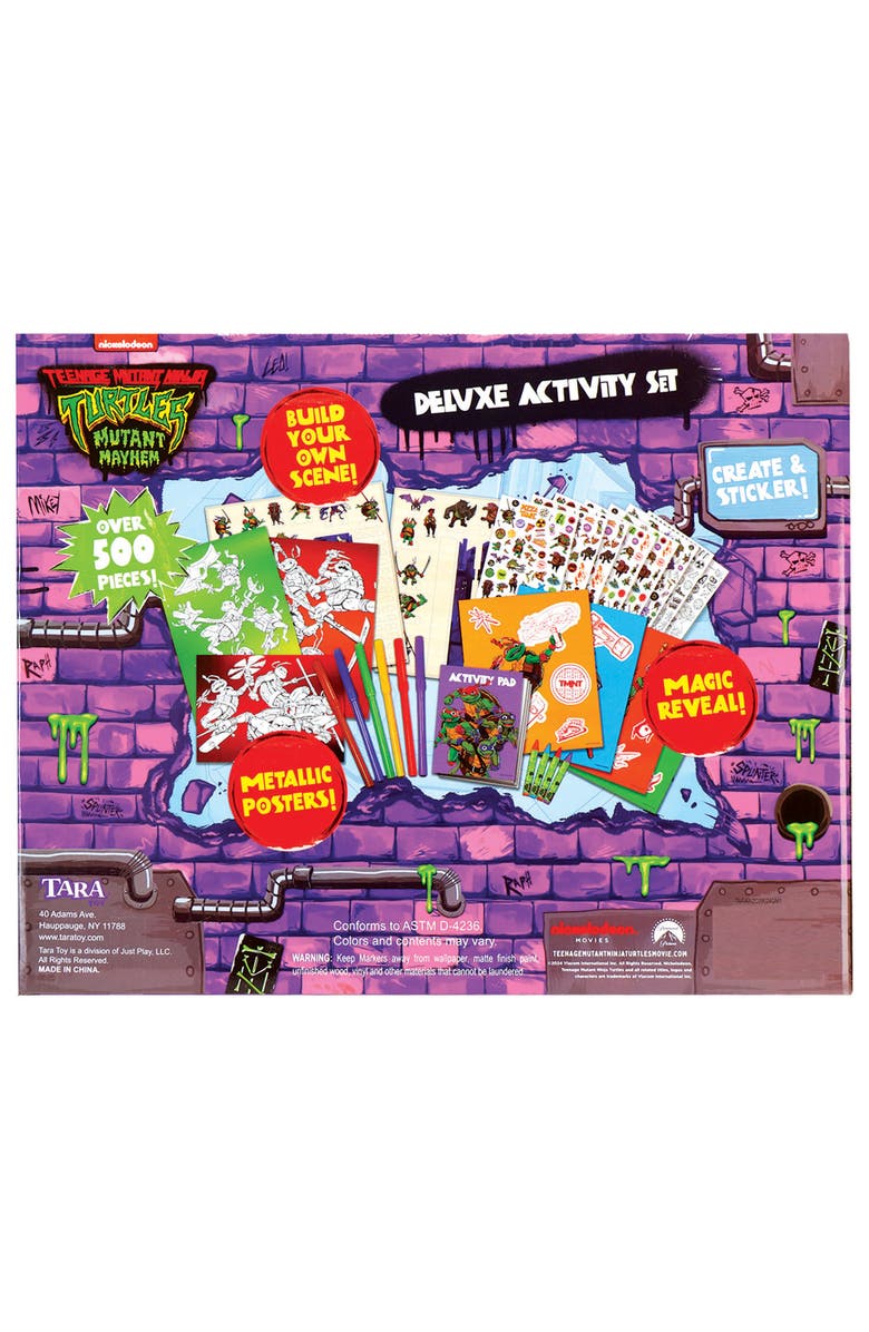 Tara Toy Tmnt Mutant Mayhem Deluxe Activity Set W/ Magic Reveal & Posters, Alternate, color, Multicolored
