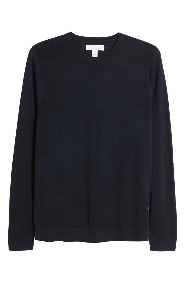 Nordstrom Signature Merino Wool Blend Crewneck Sweater, Alternate, color, 