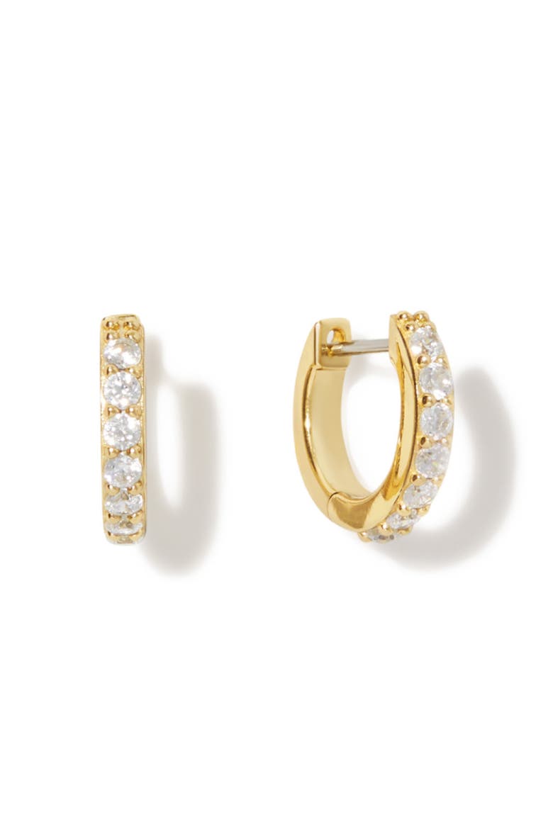 Huggie Hoops - Nava, Main, color, Gold