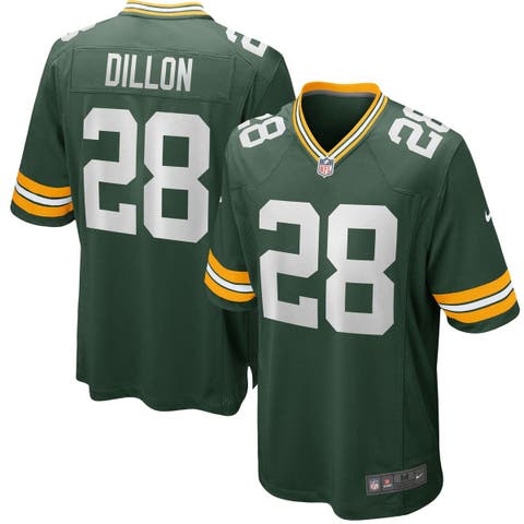 Men's Nike AJ Dillon Green Green Bay Packers Team Game Jersey