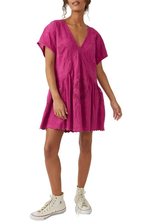 Serenity Embroidered Cotton Minidress