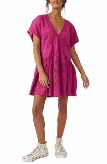 Serenity Embroidered Cotton Minidress