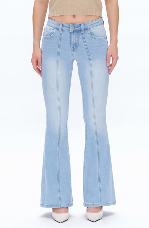 Seamed High Waist Flare Jeans
