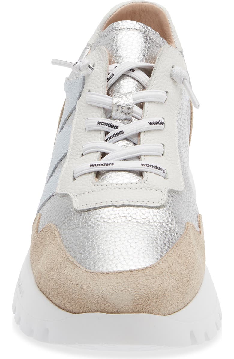 Wonders Platform Sneaker, Alternate, color, Plata/ Aura