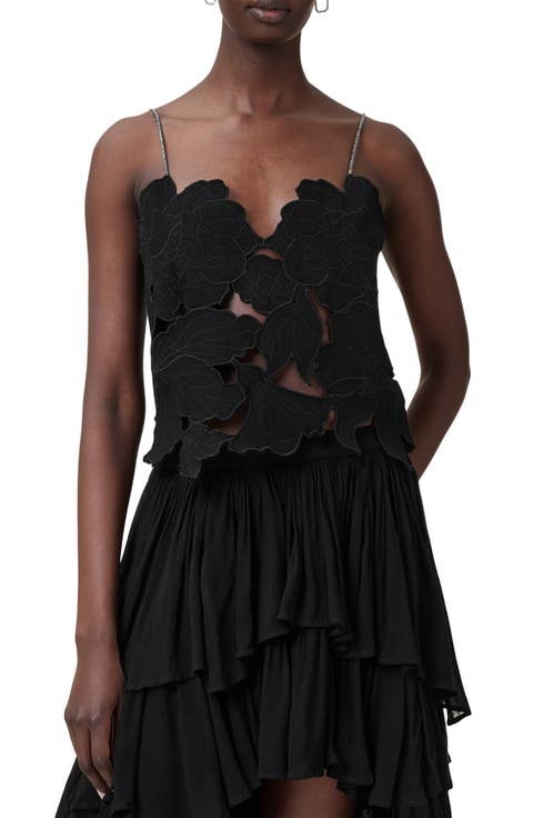 Flora Appliqué Cotton Camisole