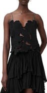 AllSaints Flora Appliqué Cotton Camisole