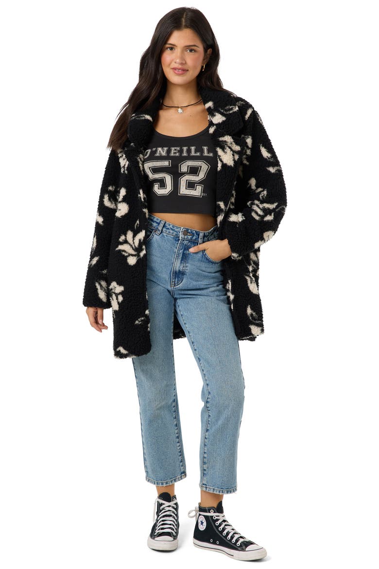 Harper High Pile Fleece Jacket, Alternate, color, BLACK