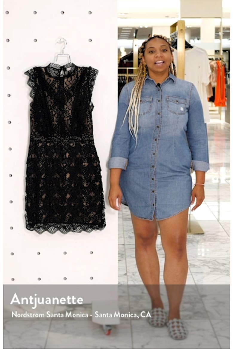 Chelsea 28 Sleeveless Allover Lace Sheath Dress video