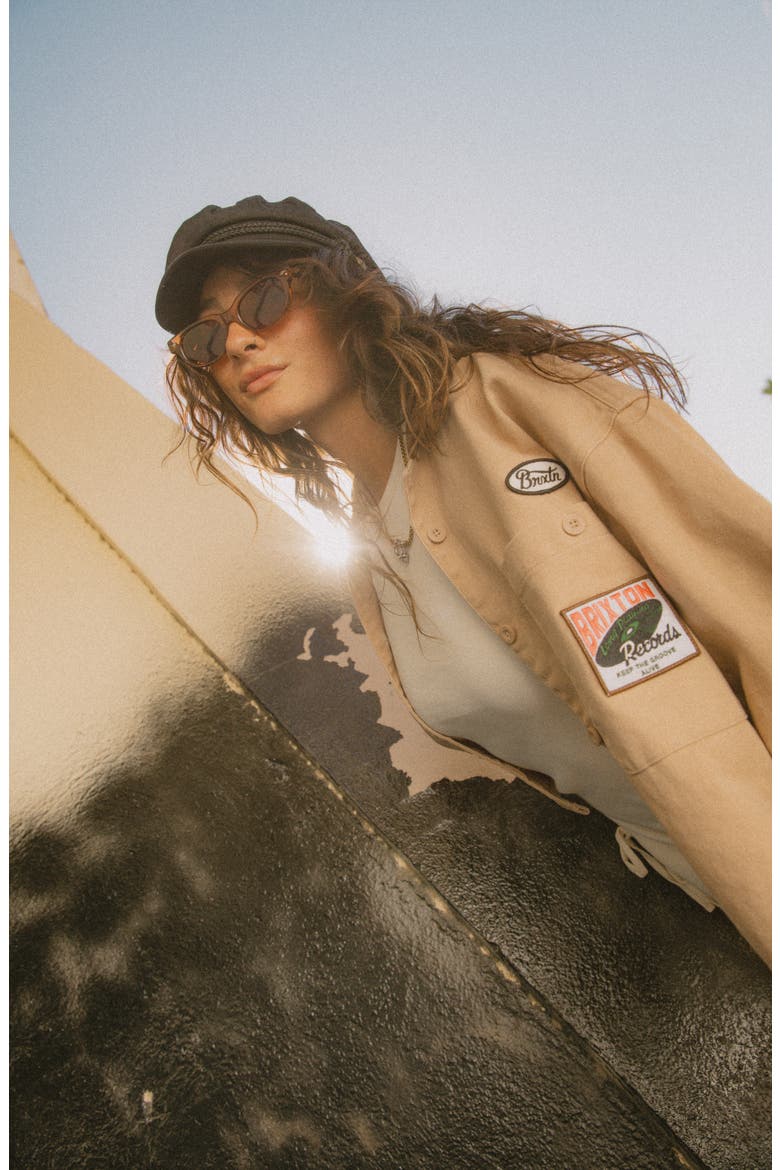 Utopia Patchwork Overshirt, Alternate, color, WASHED TIMELESS TAUPE