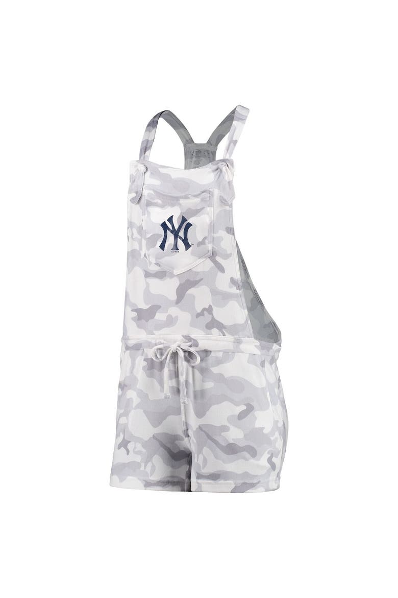 Women's Concepts Sport Gray New York Yankees Camo Overall Romper, Alternate, color, Gray