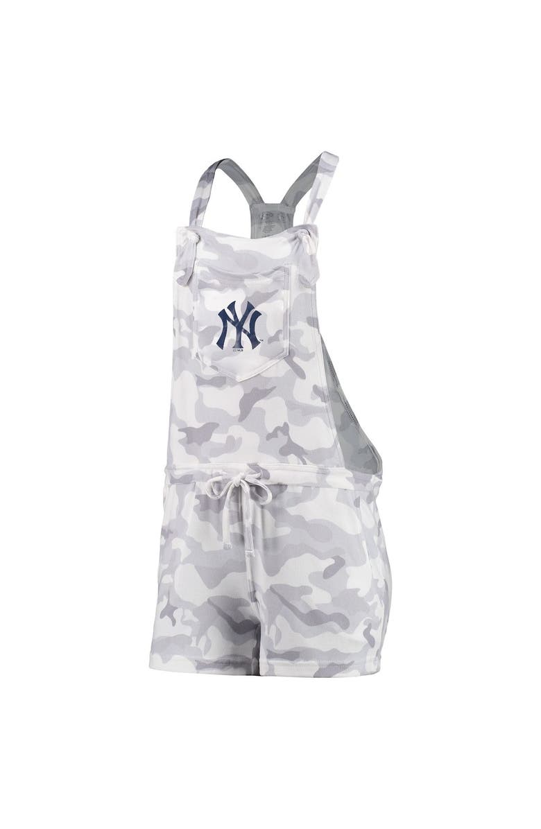 CONCEPTS SPORT Women's Concepts Sport Gray New York Yankees Camo Overall Romper, Alternate, color, 