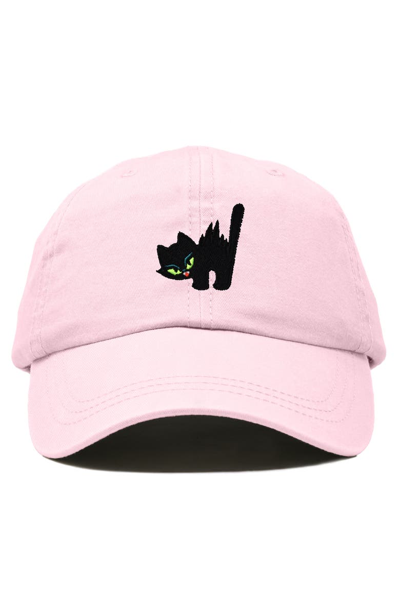 Blink Black Cat Dad Cap, Main, color, Washed Pink