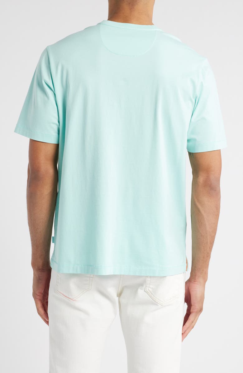 Tommy Bahama New Bali Skyline V-Neck Pima Cotton T-Shirt, Alternate, color, Aquarius
