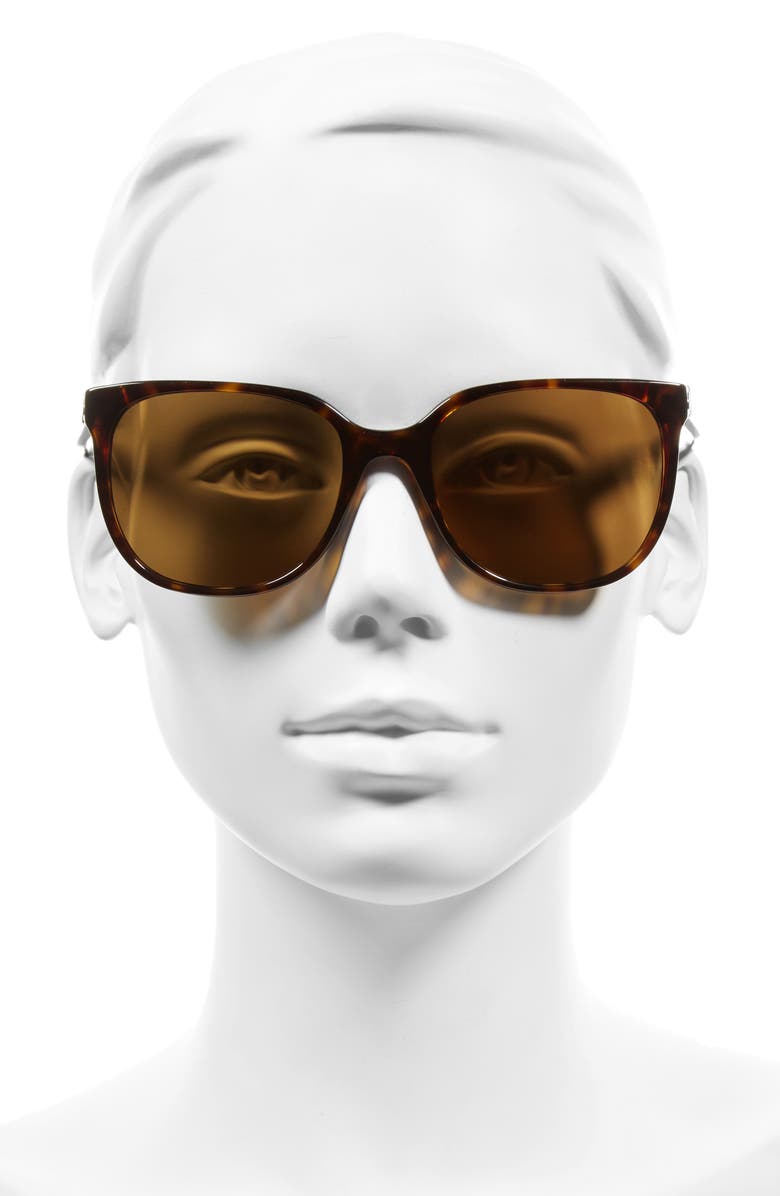 Tory Burch 57mm Polarized Sunglasses, Alternate, color, 