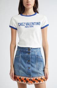 Valentino Garavani Chez Valentino Ringer T-Shirt