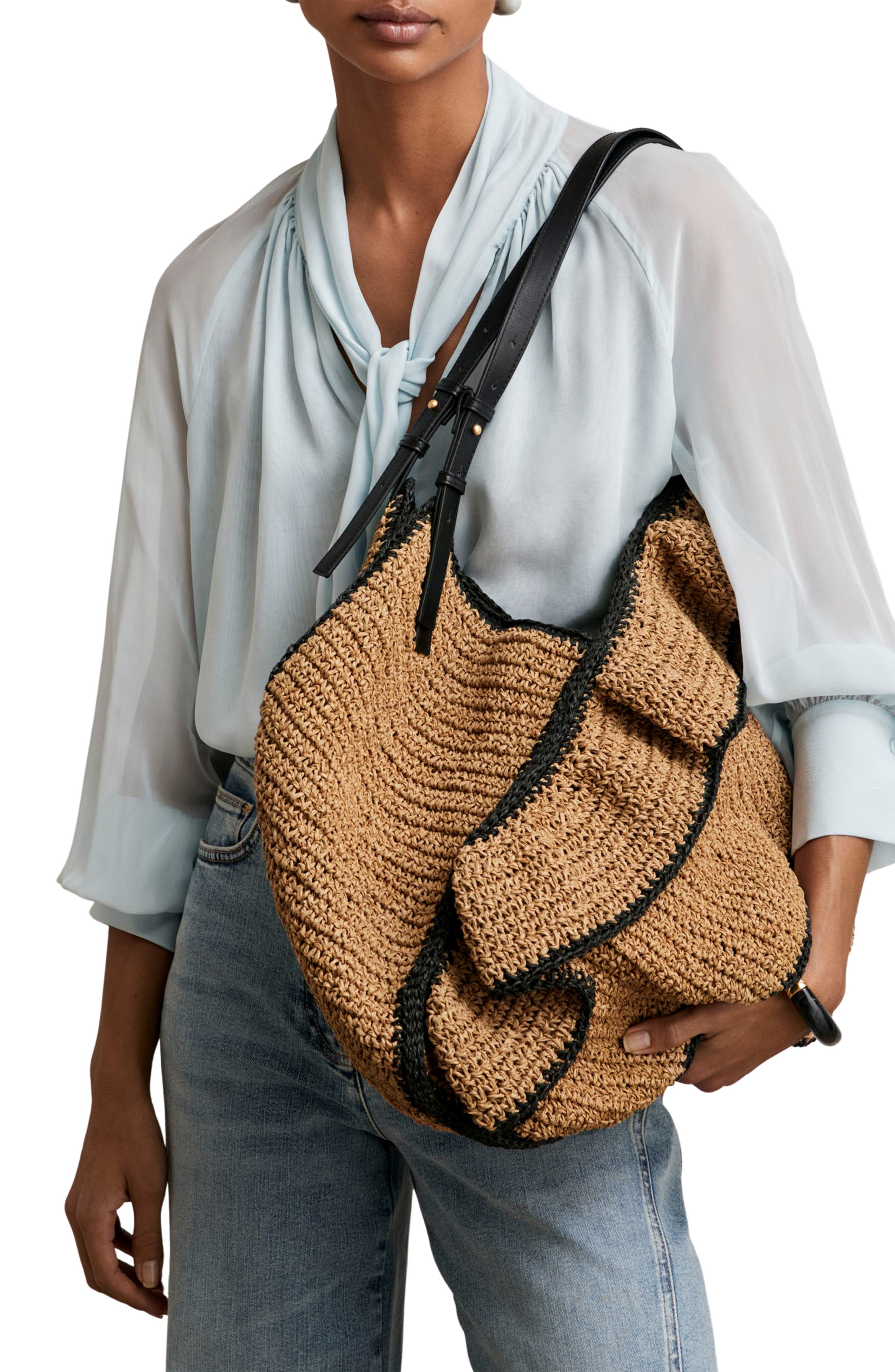 Reiss Olescha Woven Shoulder Bag, Alternate, color, 