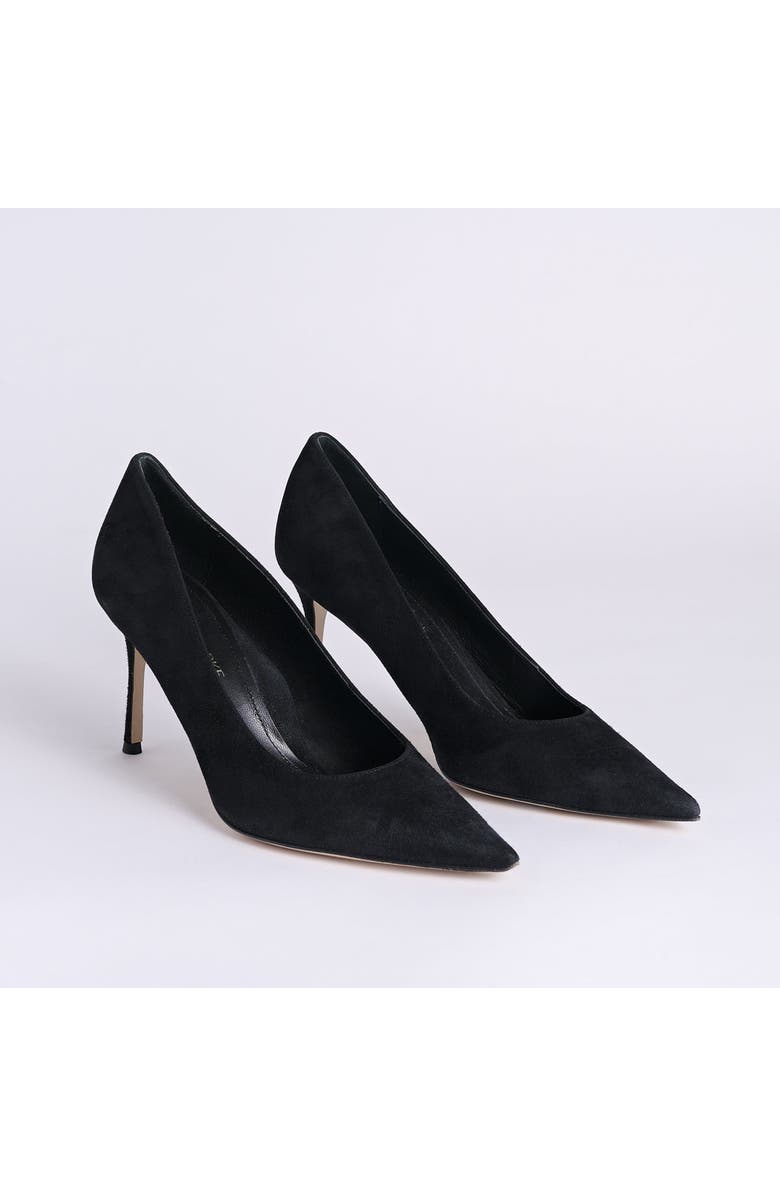 MARION PARKE Classic Pump 85 Suede, Alternate, color, Black