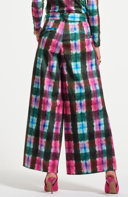 Isaac Mizrahi New York Belted Palazzo Pants In Multi