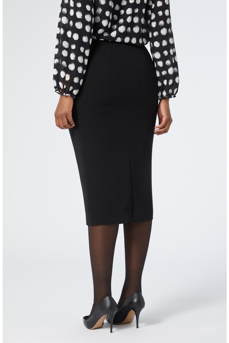 Osaka Cady Pencil Skirt, Alternate, color, BLACK