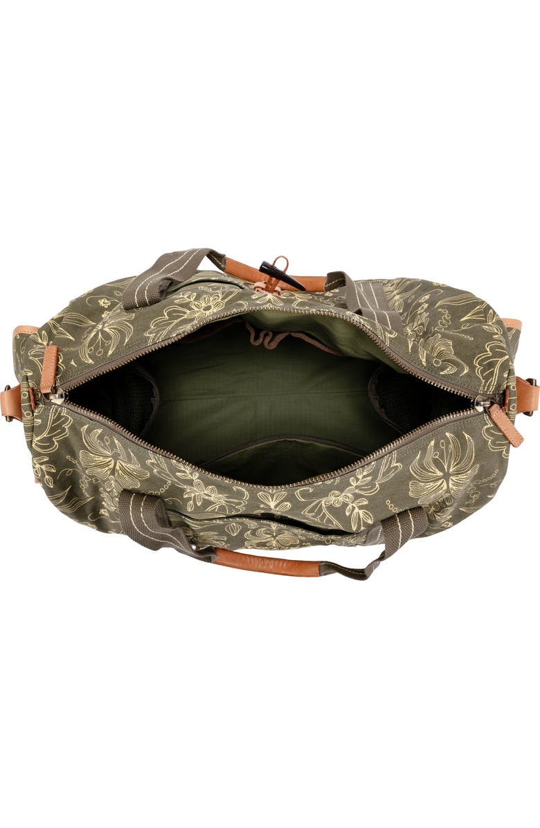 TSD Brand Valley and Sky Lightweight Travel Weekender, Alternate, color, Olive Cream