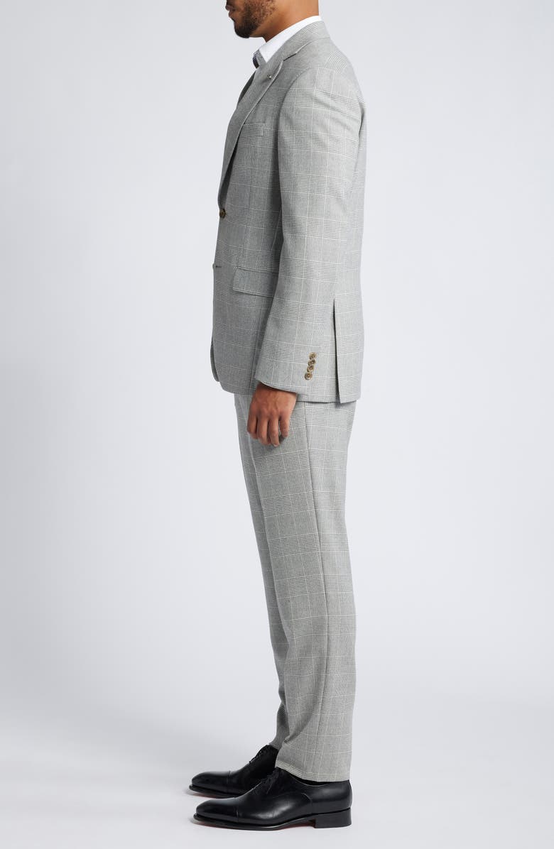 Jack Victor Mason Plaid Wool Suit, Alternate, color, Light Grey
