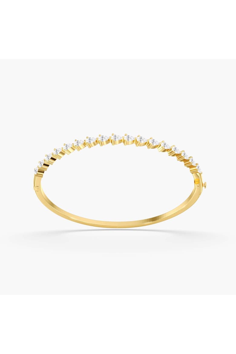 East West Pear Lab Diamond Bangle in 14K, Alternate, color, Yellow Gold