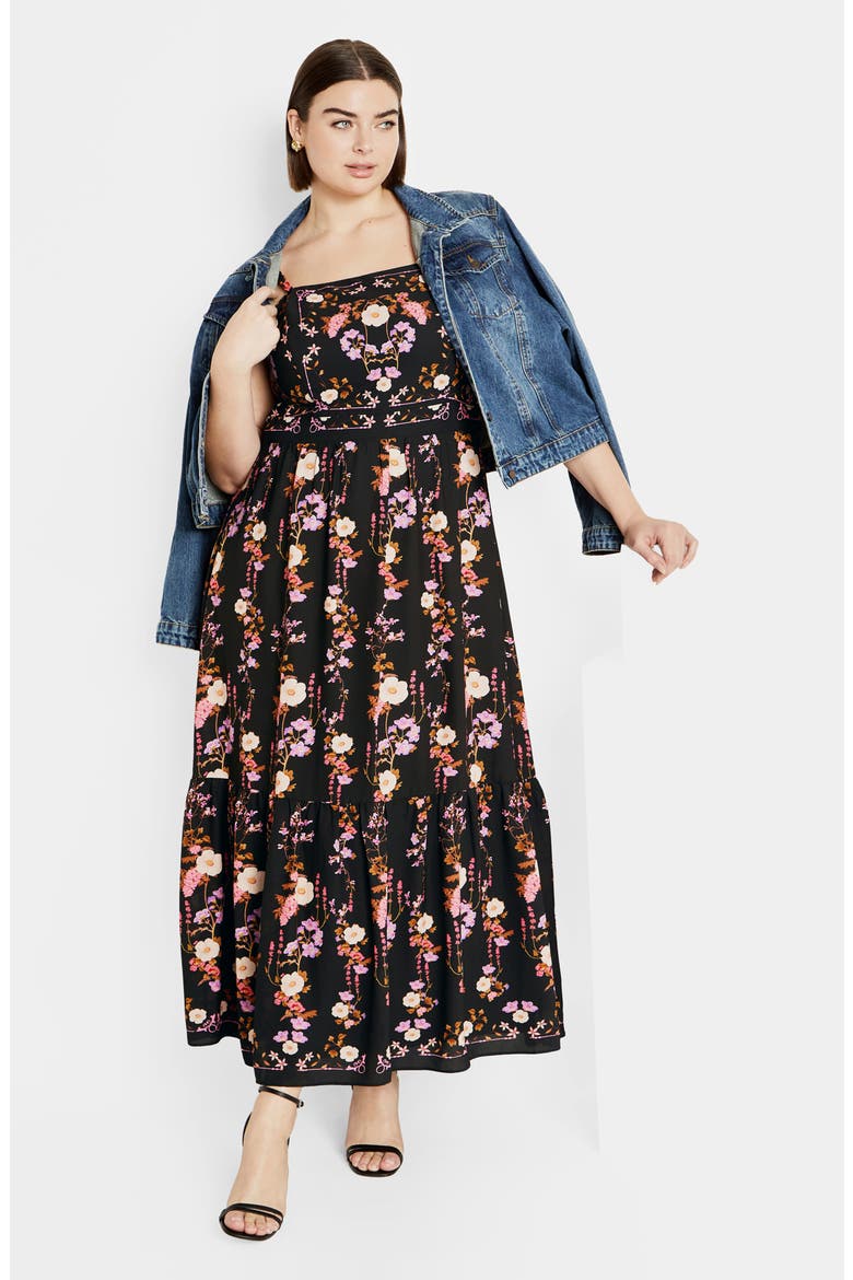 Molly Midi Sundress, Alternate, color, BOUQUET