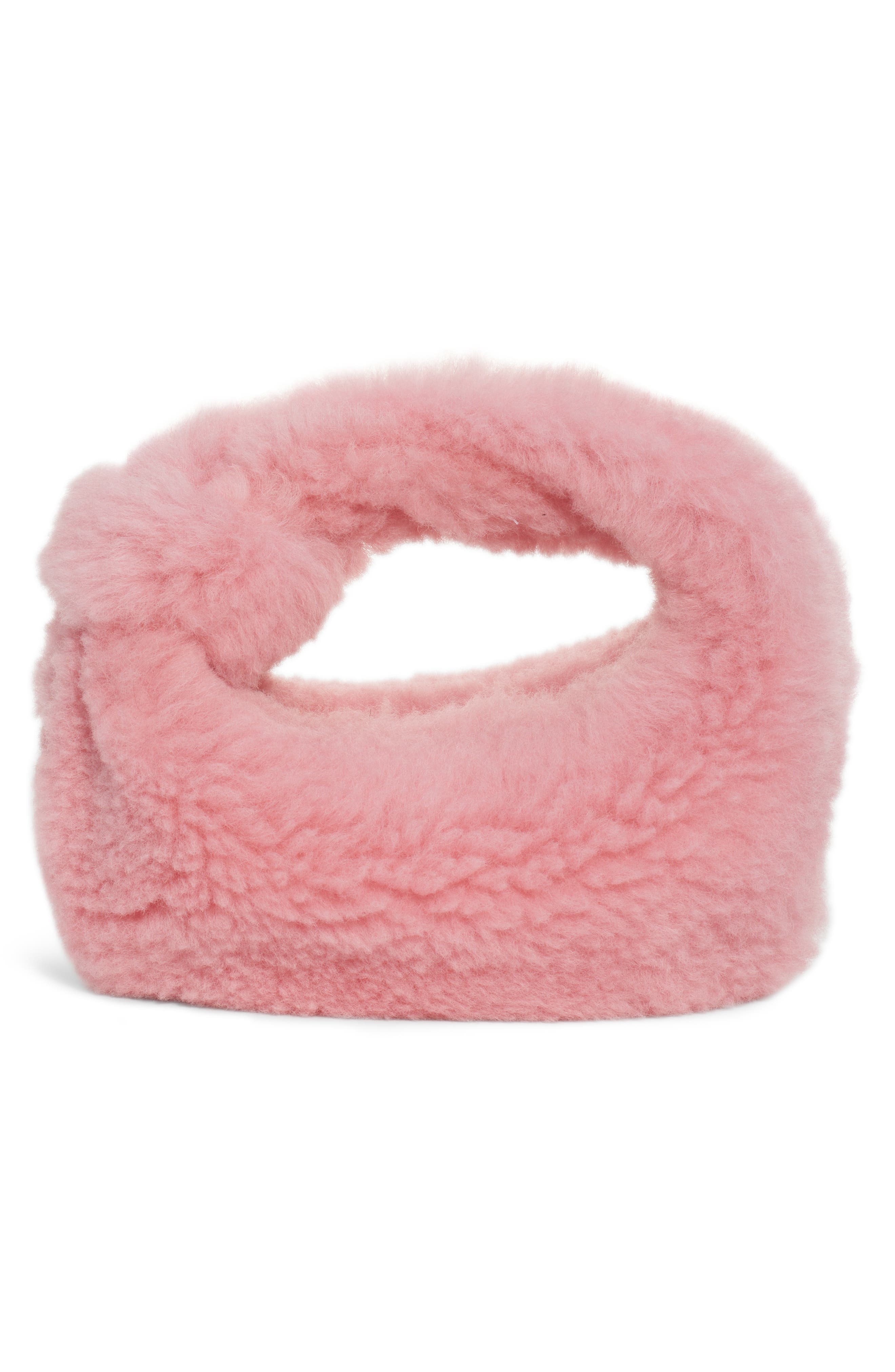 Bottega Veneta Mini Jodie Genuine Shearling Hobo, Alternate, color, 