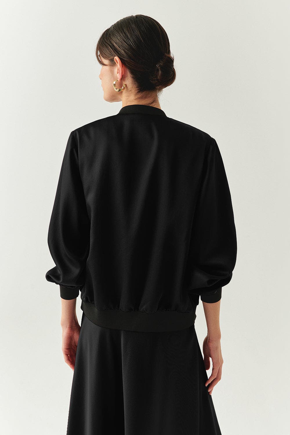 Lacey Satin Bomber Jacket - image 2